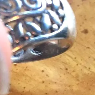 Natural Norwegian Thulite Sterling Silver Ring Size 6 Pink - Image 7