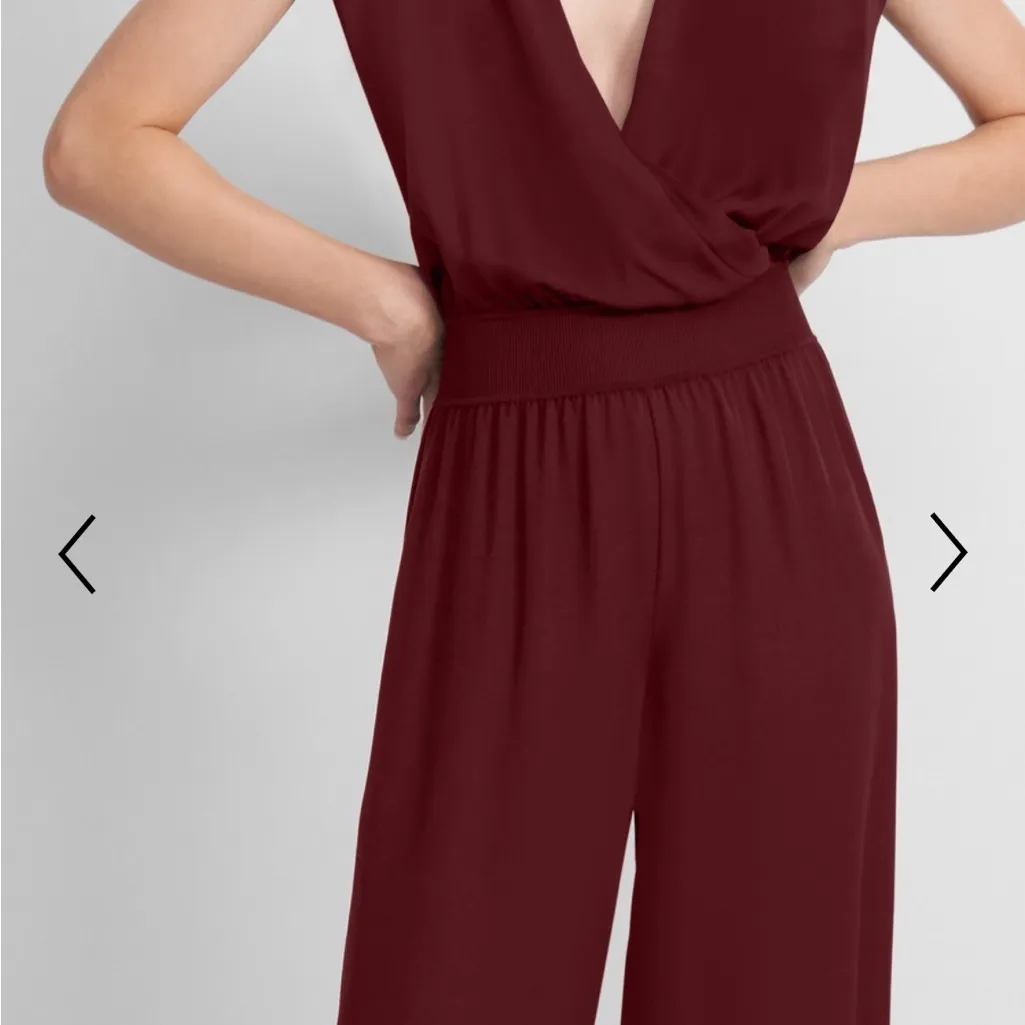 Theory Deep burgundy Silk junpsuit - Image 5