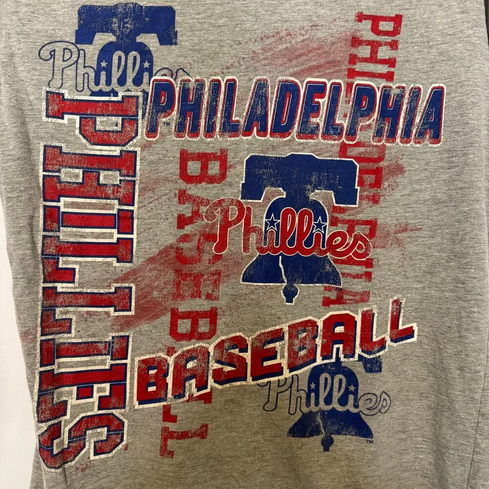 Philadelphia Phillies Team Athletics Women’s XXL Gray T-Shirt Liberty Bell MLB - Image 3