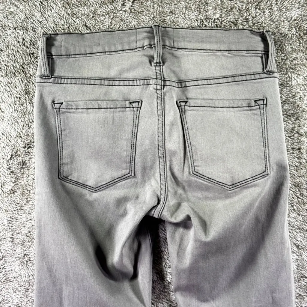 FRAME Denim Le Skinny De Jeanne Crop Sz 25 Gray Denim - Image 13
