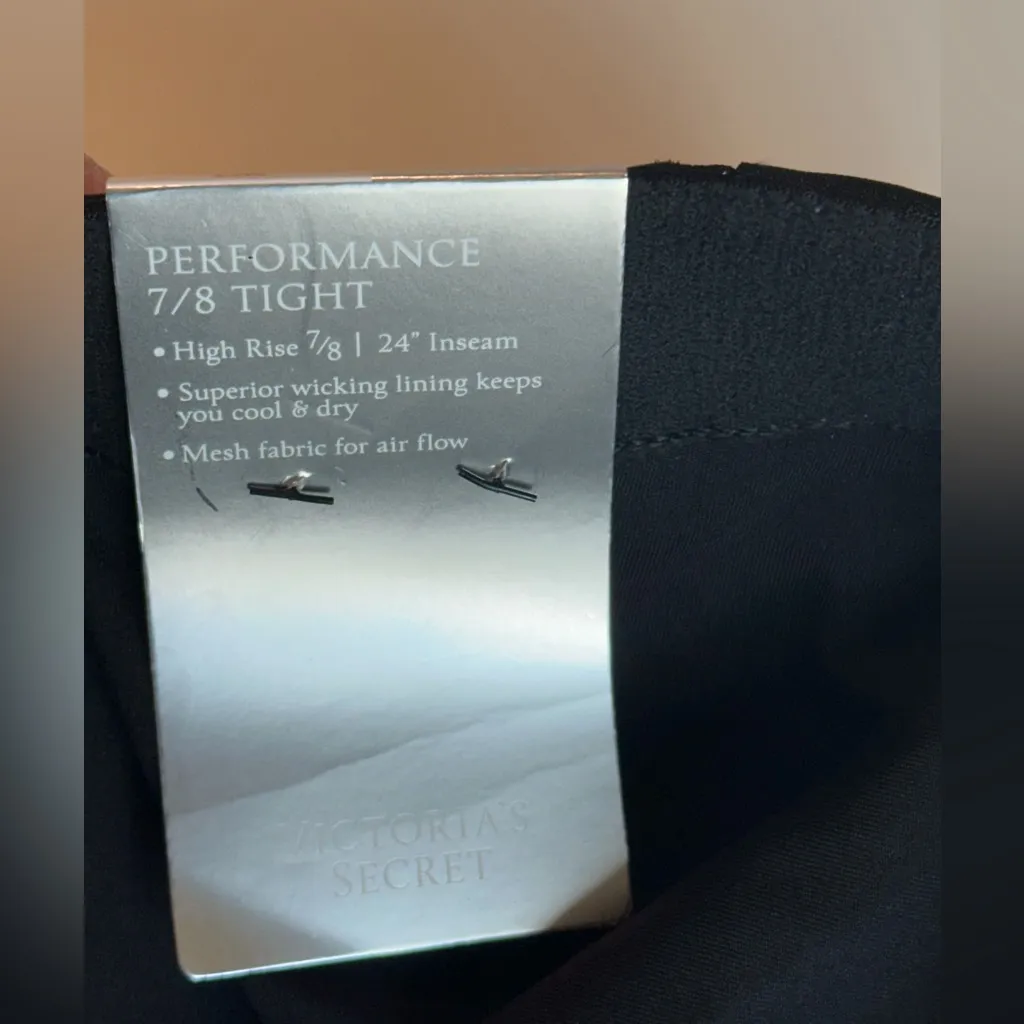 Victoria’s Secret Performing Black Leopard Size Large Print High Waisted Tight - Image 8