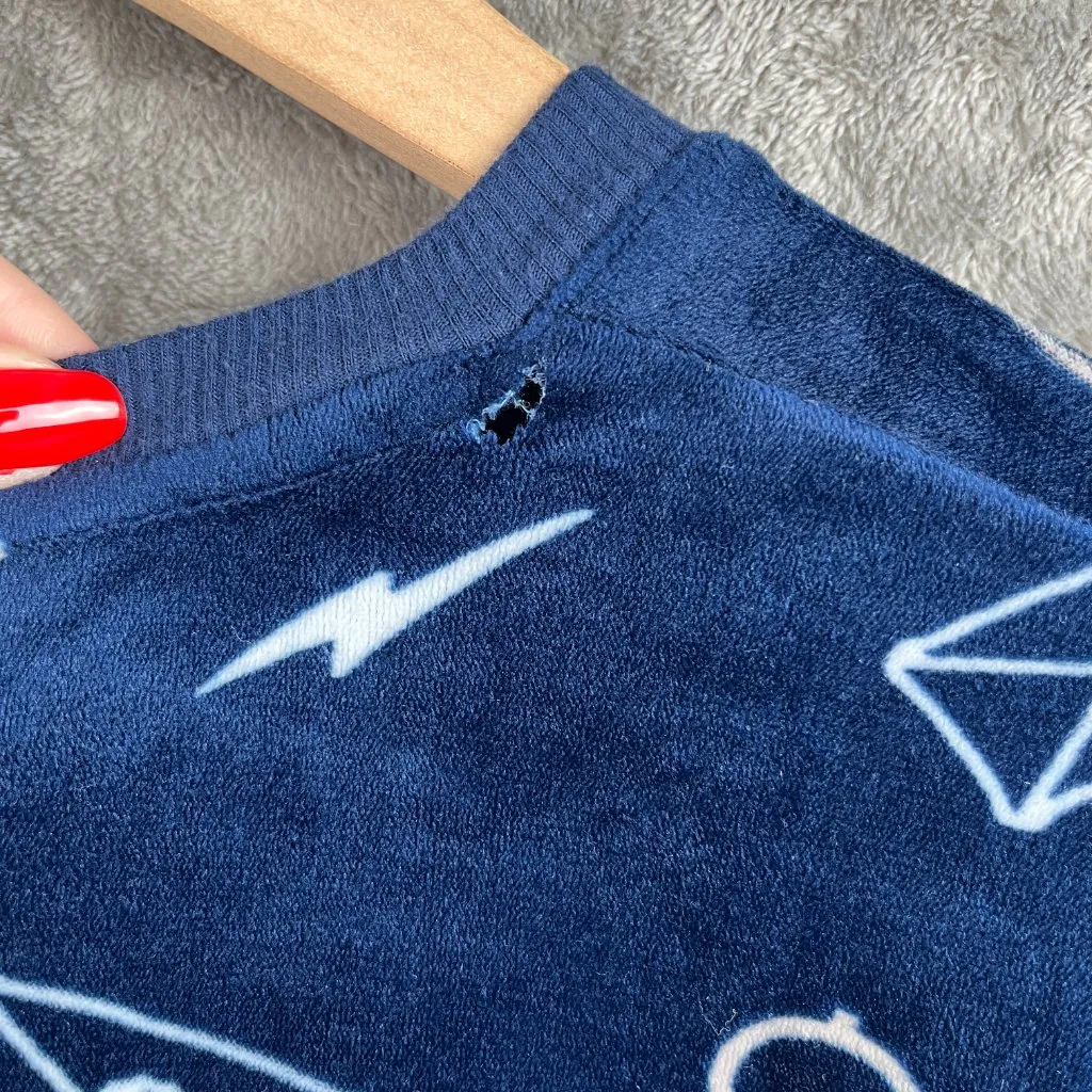 Harry Potter Pajama Set Women’s Small Blue Soft Fleece Cozy Lounge Nerdy 2 - Image 13