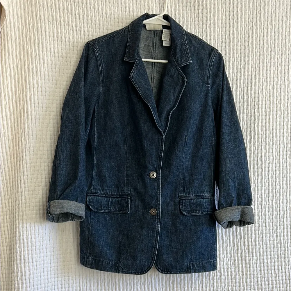 Liz Claiborne  Dark Blue Jean Jacket - Image 12