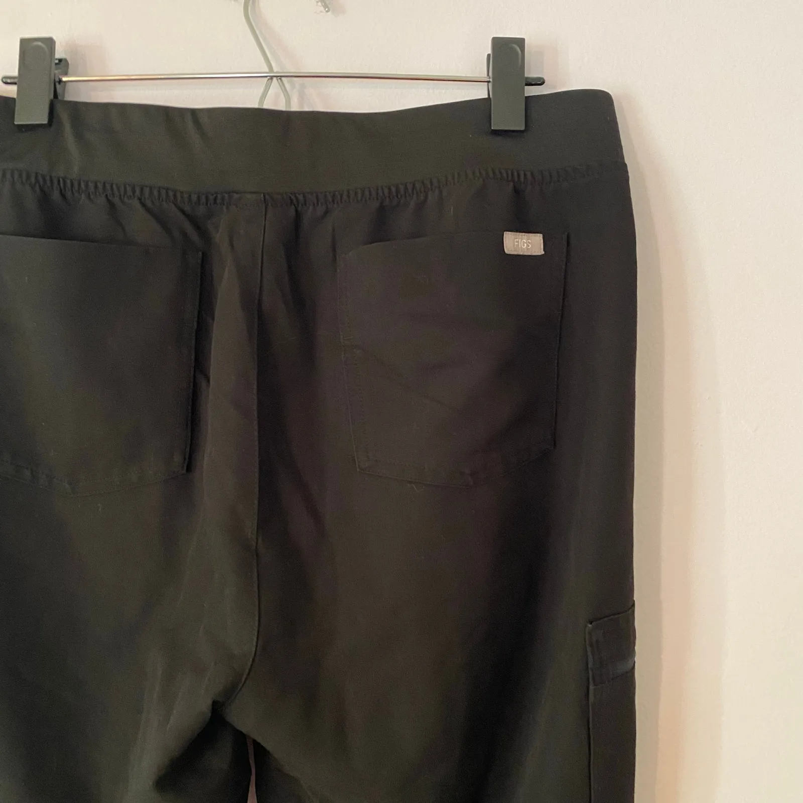 FIGS Black Zamora Jogger Scrub Pants Uniform Nurse Dr Women's size Large Tall - Image 6