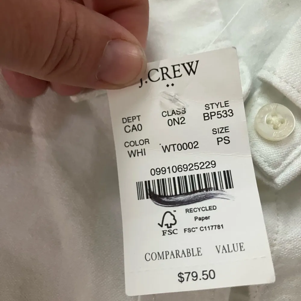 J. Crew Womens White Button - Image 7