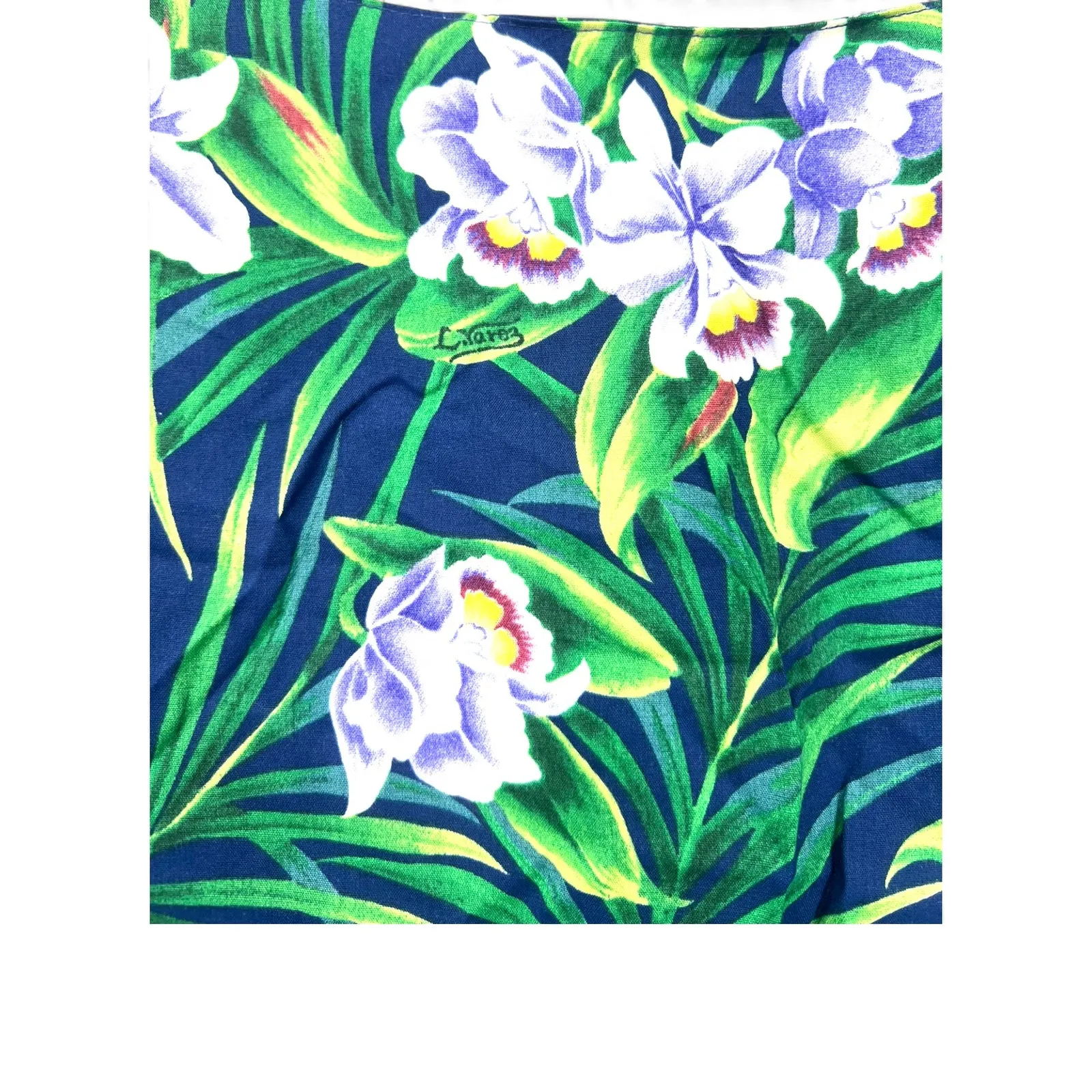 NWT Reyn Spooner | L | Dress Hawaiian Tropical Short Sleeveless Tank Womens Green Size L - Image 6