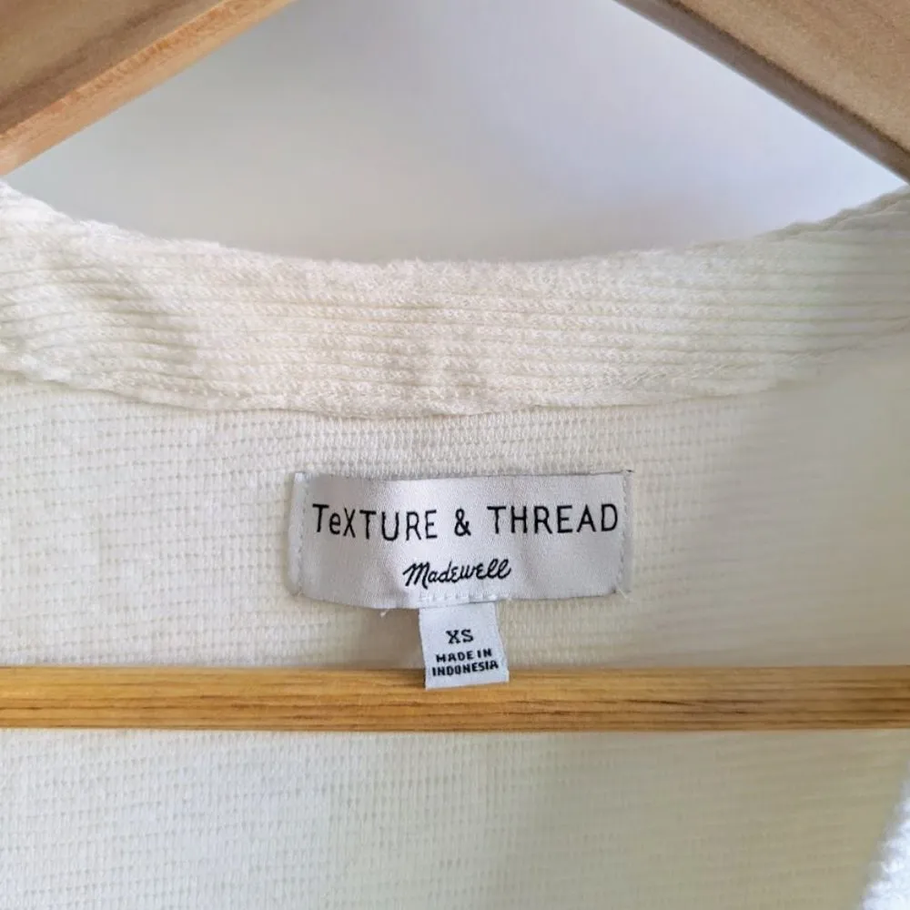 NEW Madewell White Crop Top Cardigan - Image 5
