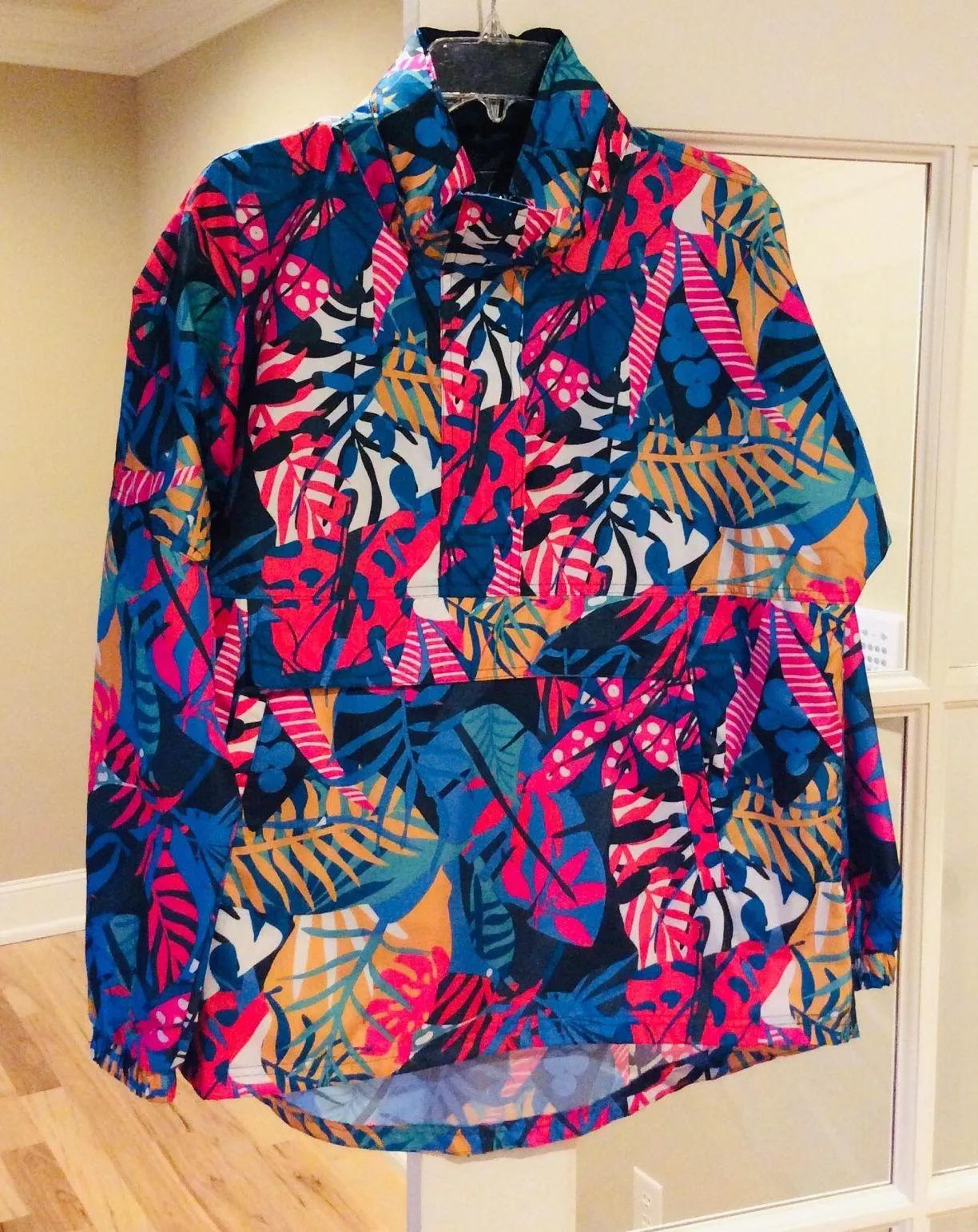 Rain Jacket Windbreaker Pullover Large - Image 3