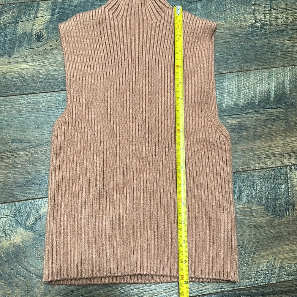 EUC Zara Mock Turtle Neck Sleeveless Top - Image 2