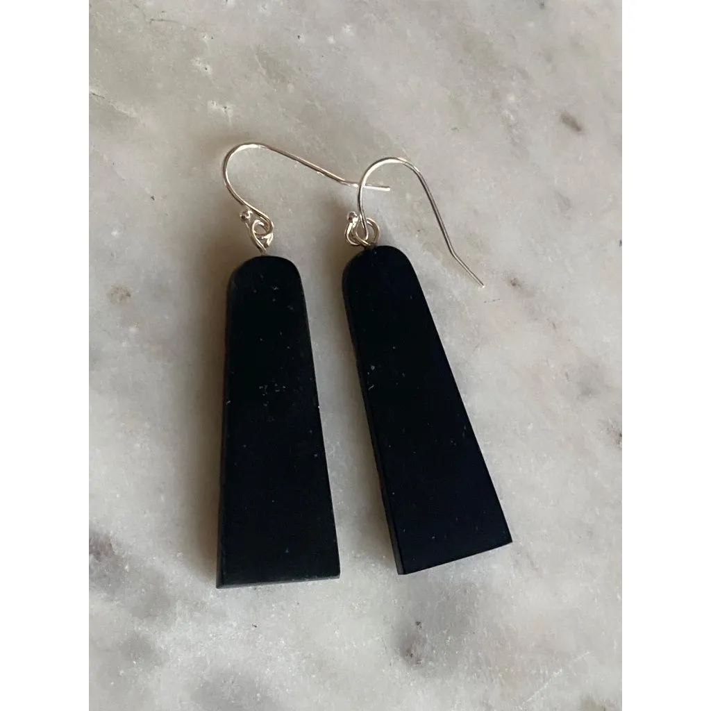 NEW Abalone Shell Mosaic Drop Earrings - Image 4