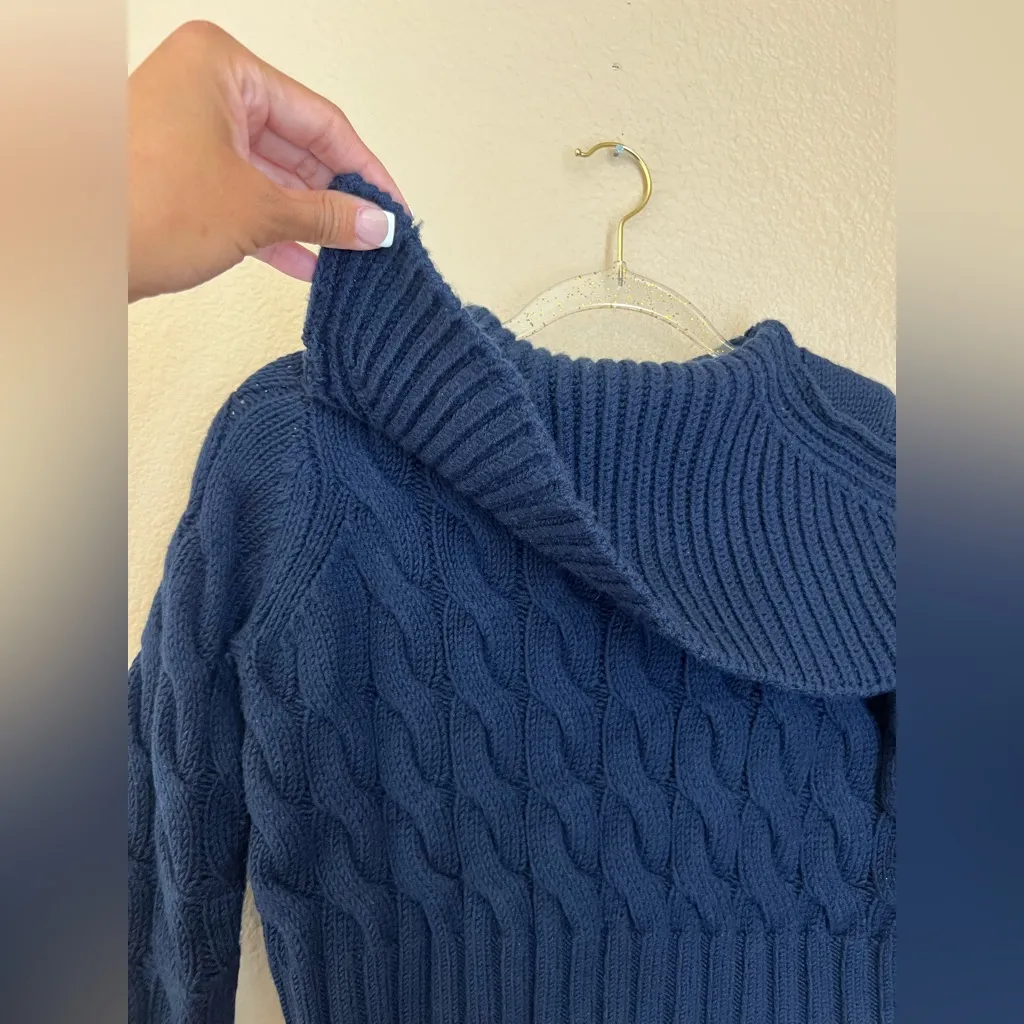 Rebecca Taylor Marino Chainette Pullover Chunky Cable Knit Sweater Size XS - Image 4