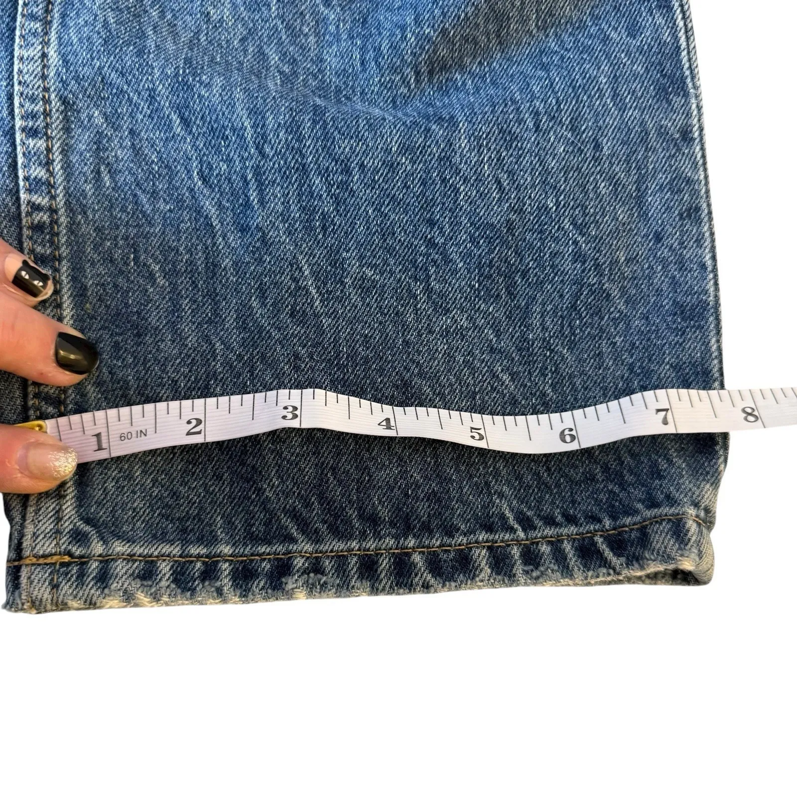 Everlane‎ The Everybody Jeans High Rise Size E6 Short Loose Fit Unisex 32x30.5 - Image 16