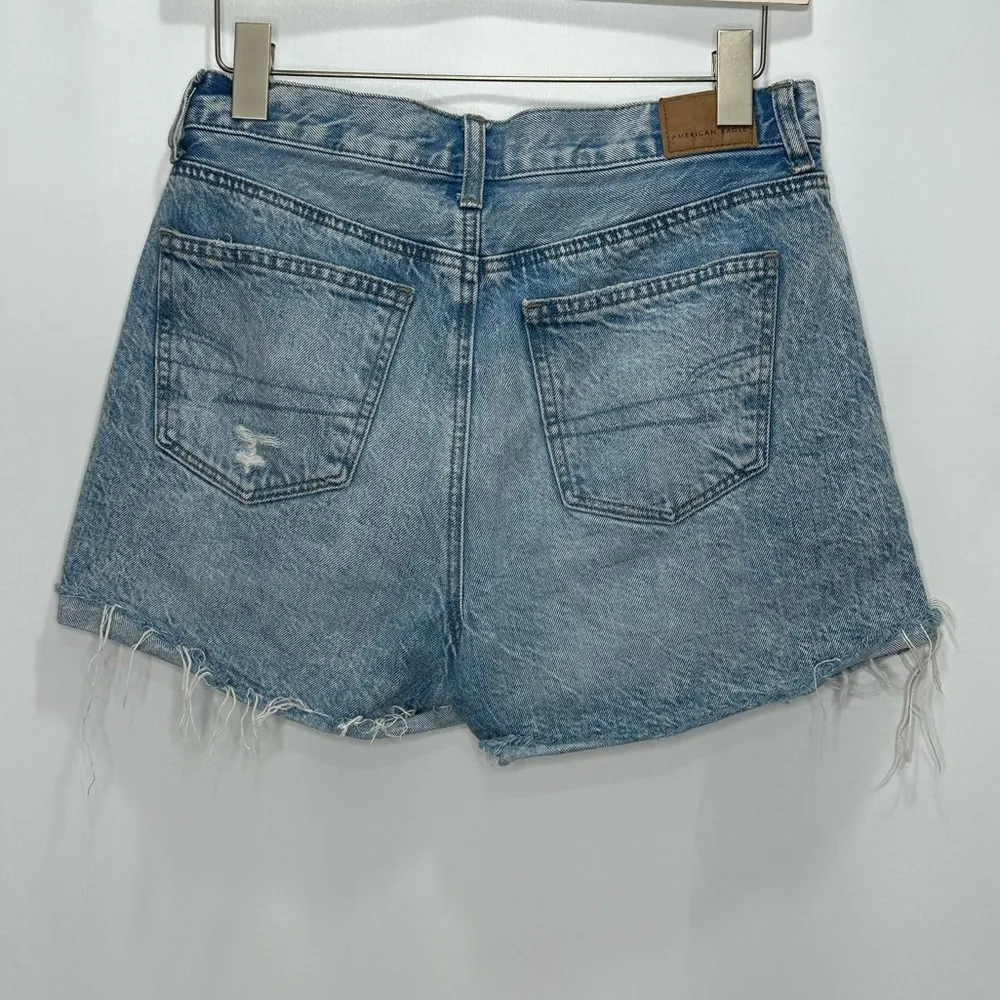 Ripped High Rise Mom Shorts - Image 3