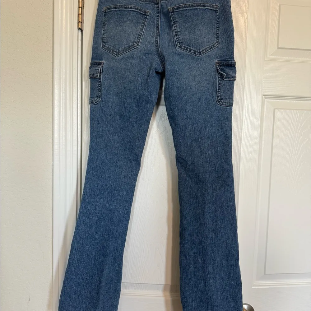 No Boundaries Blue Flare Wide Leg Denim - Image 5