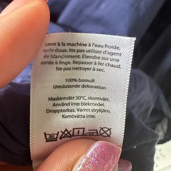 Vineyard Vines Nautical Embroidered Pintuck Bishop Sleeve Shift Dress Vacation L - Image 9