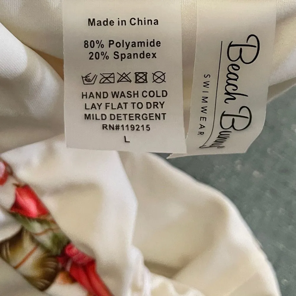 Beach Bunny Layla Bandeau Bikini Top Flower Power - Image 5