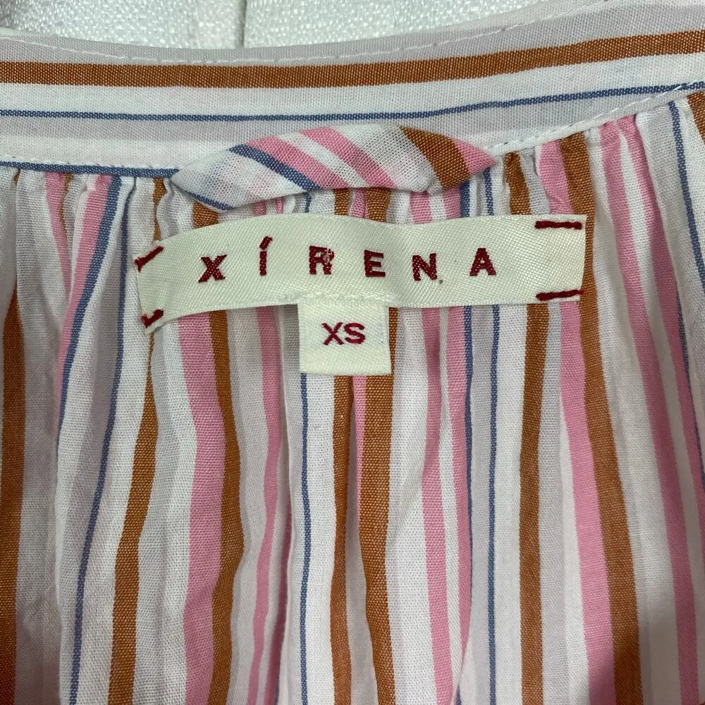 Xirena White&Pink Stripe Cotton Eloise Mini Dress Sz.XS White - Image 10
