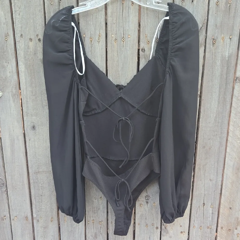 Lulus Black Long Sleeve Bodysuit - Image 4