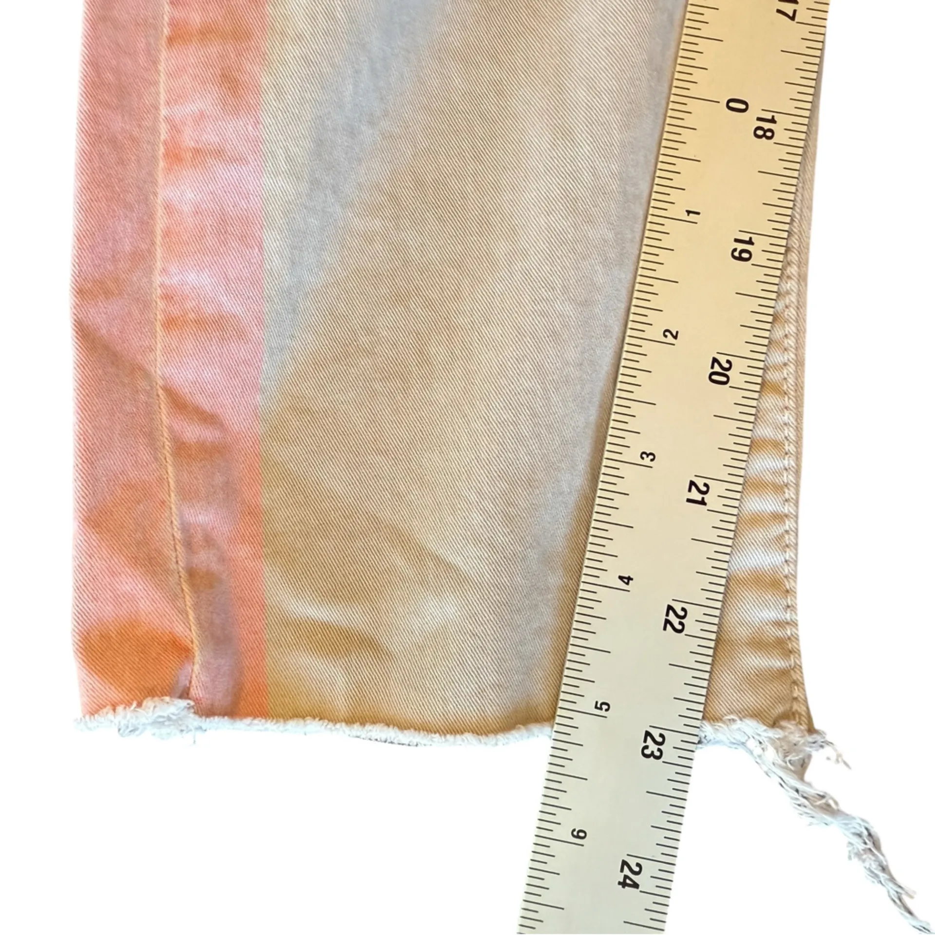 Mother The Shaker Prep Fray Killing Time in Cement Wash Women’s Size 26 Tan - Image 15