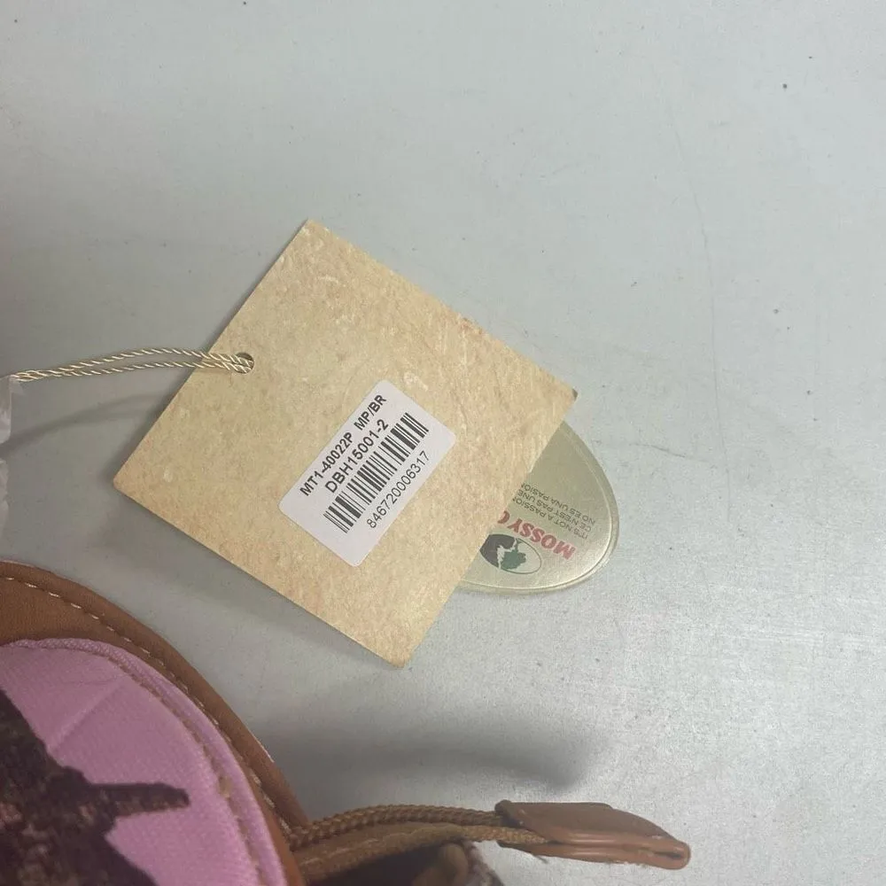 MOSSY OAK Women’s Concealed Carry Cross Stud Handbag Pink Brown 15X5X8.5 NEW - Image 11