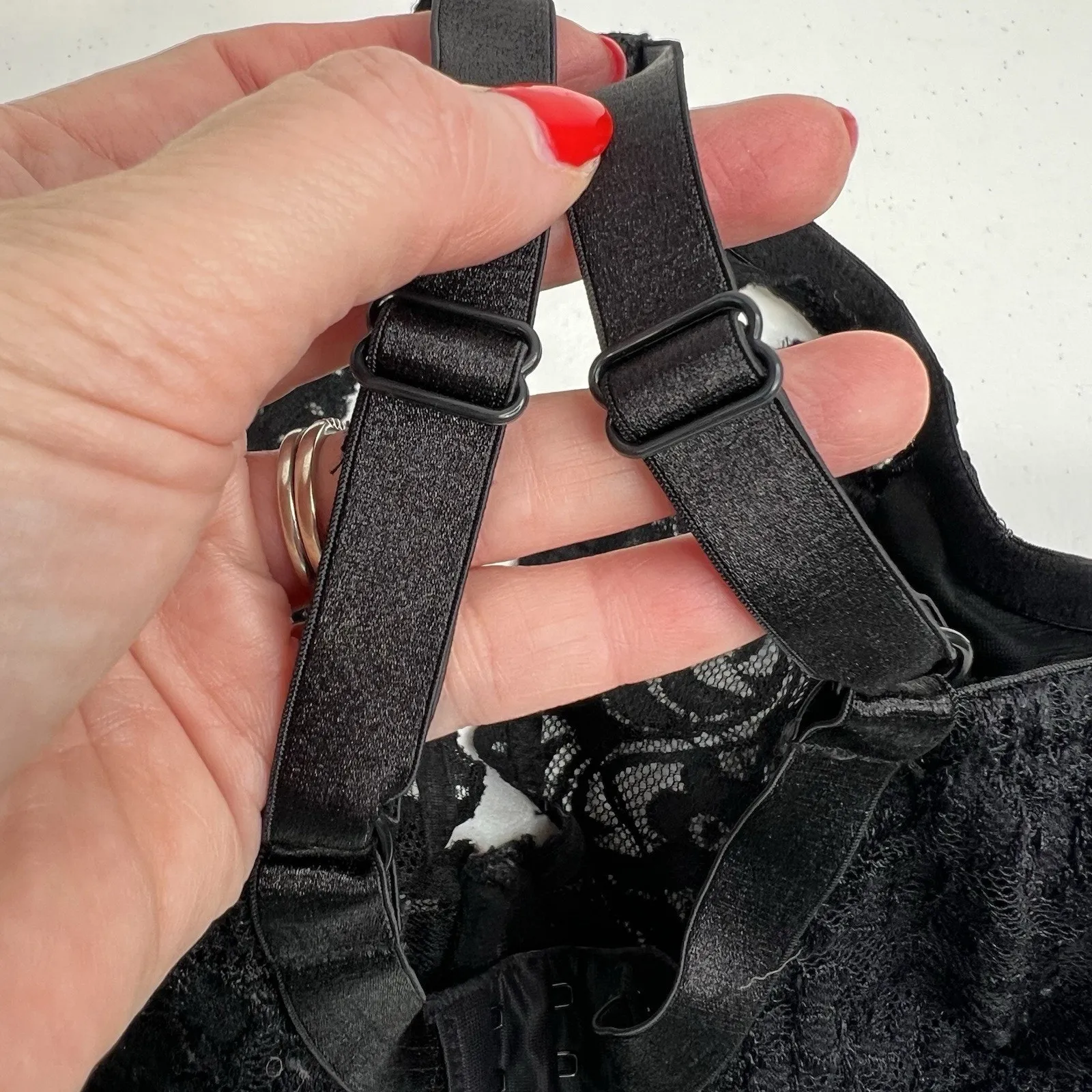 Smart And Sexy 40DD Bra Signature Lace Unlined Underwire In Black SA964 - Image 6