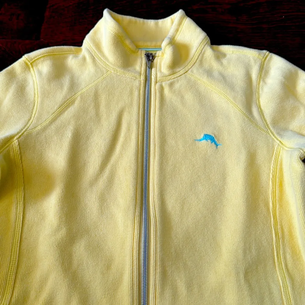 Tommy Bahama M Yellow Full Zip Aruba - Image 9