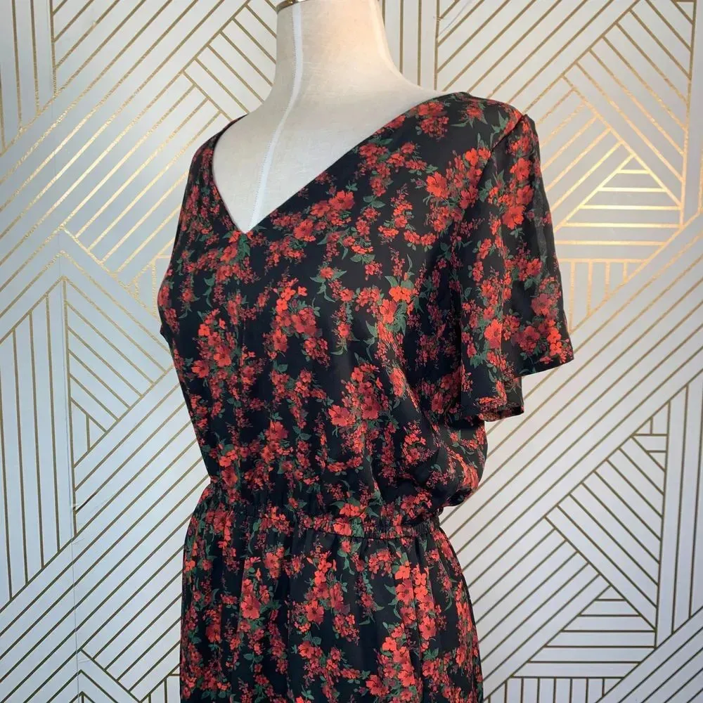 BB Dakota Gigli Floral‎ Print Jumpsuit in Black - Image 6