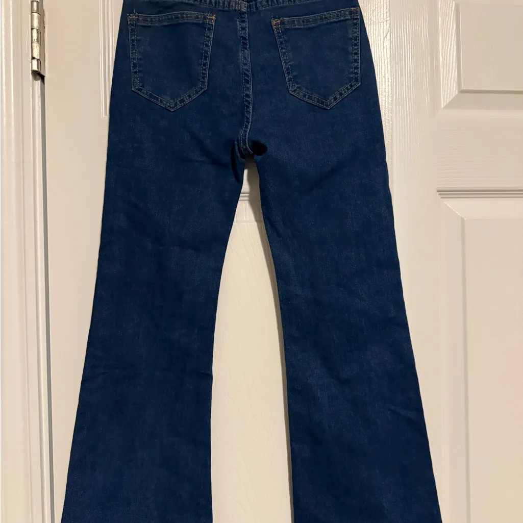 SHEIN Dark Blue Flare Jeans - Image 3