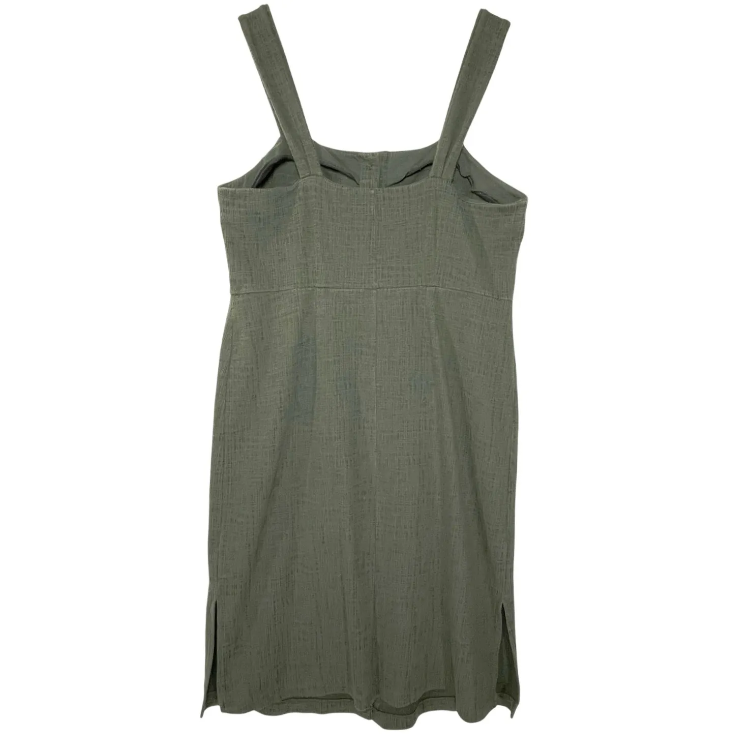 MADEWELL x TEXTURE & THREAD Women’s Green Button front Tank Dress - Image 5