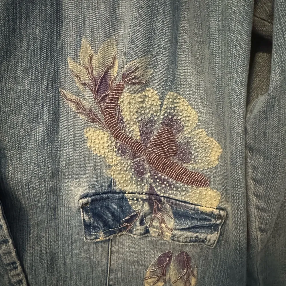 Z. Cavaricci Blue Jean Jacket blazer Size 1X - Image 2