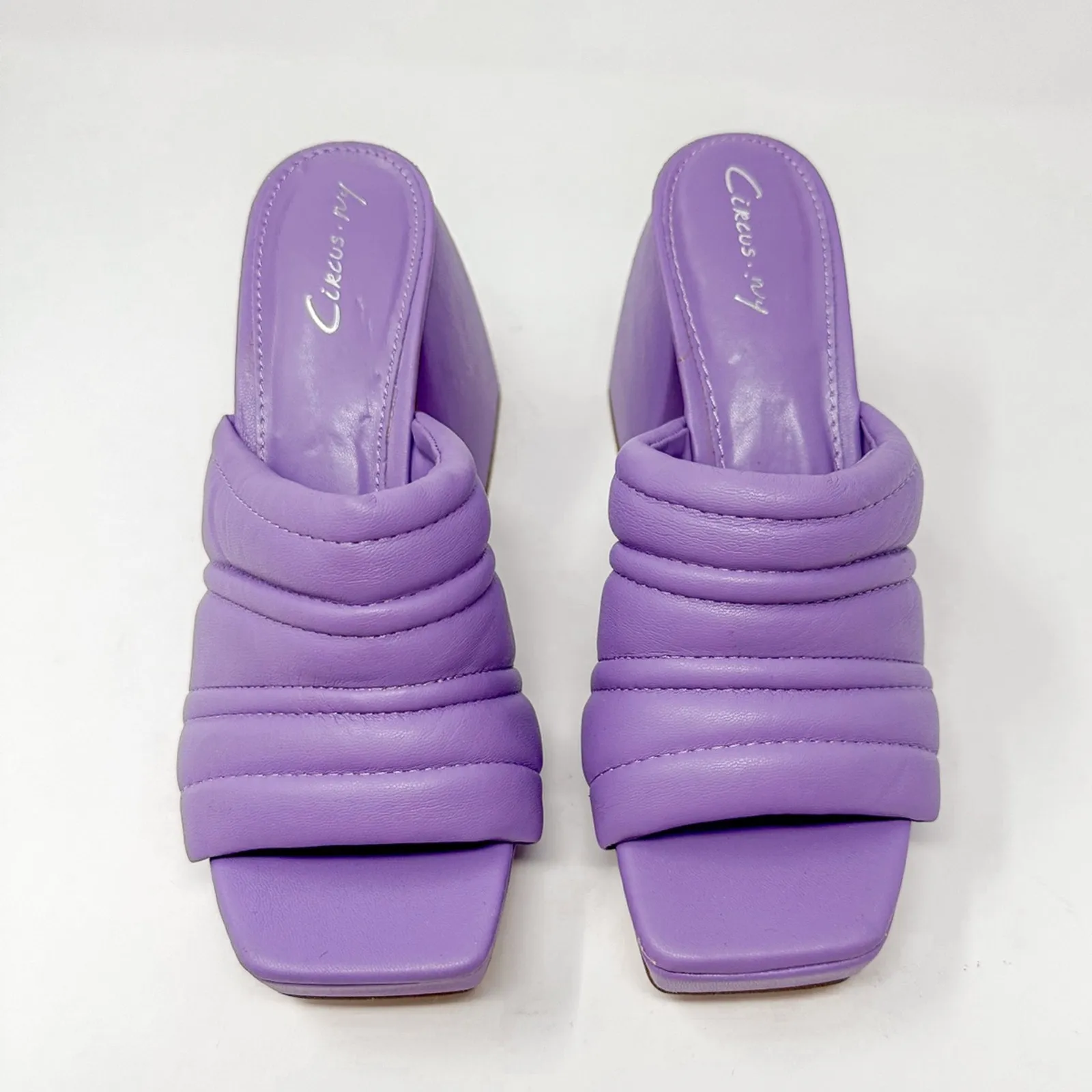 NEW Circus by Sam Edelman Marlie Purple Puffy Platform Mule Size 6.5 MSRP $79 - Image 4