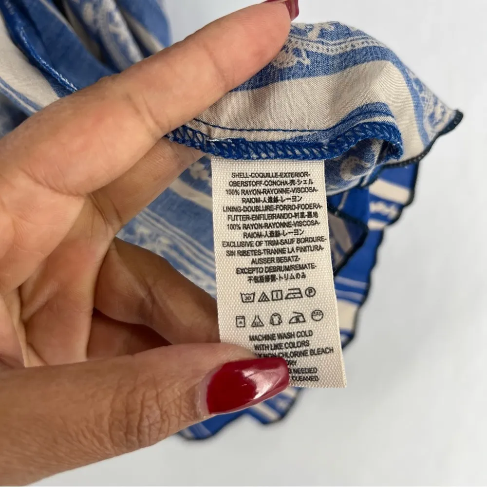 Free People‎ After The Storm Maxi Dress Button Front Paisley 3/4 Sleeve Boho - Image 14