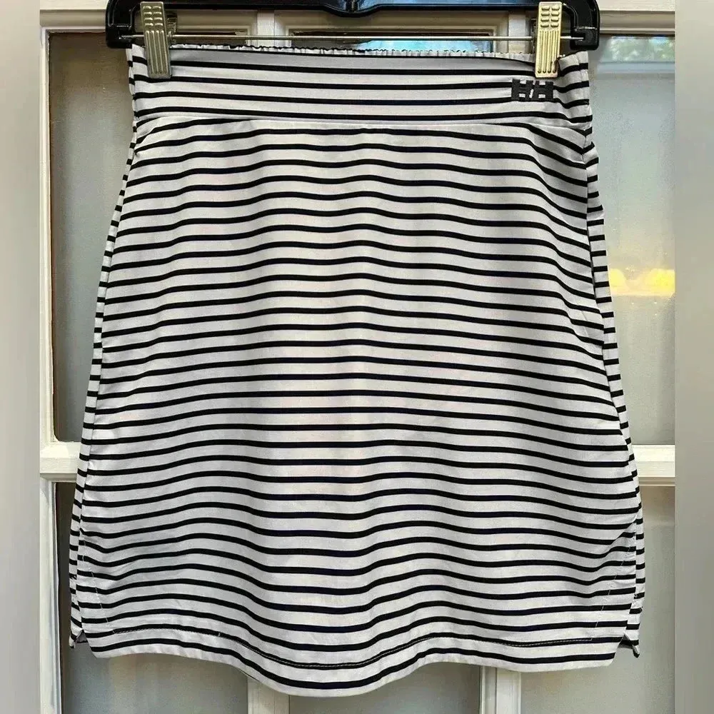 HELLY HANSEN Women's Thalia Skirt White & Dark Navy Stripe Pockets Size XS - Image 14