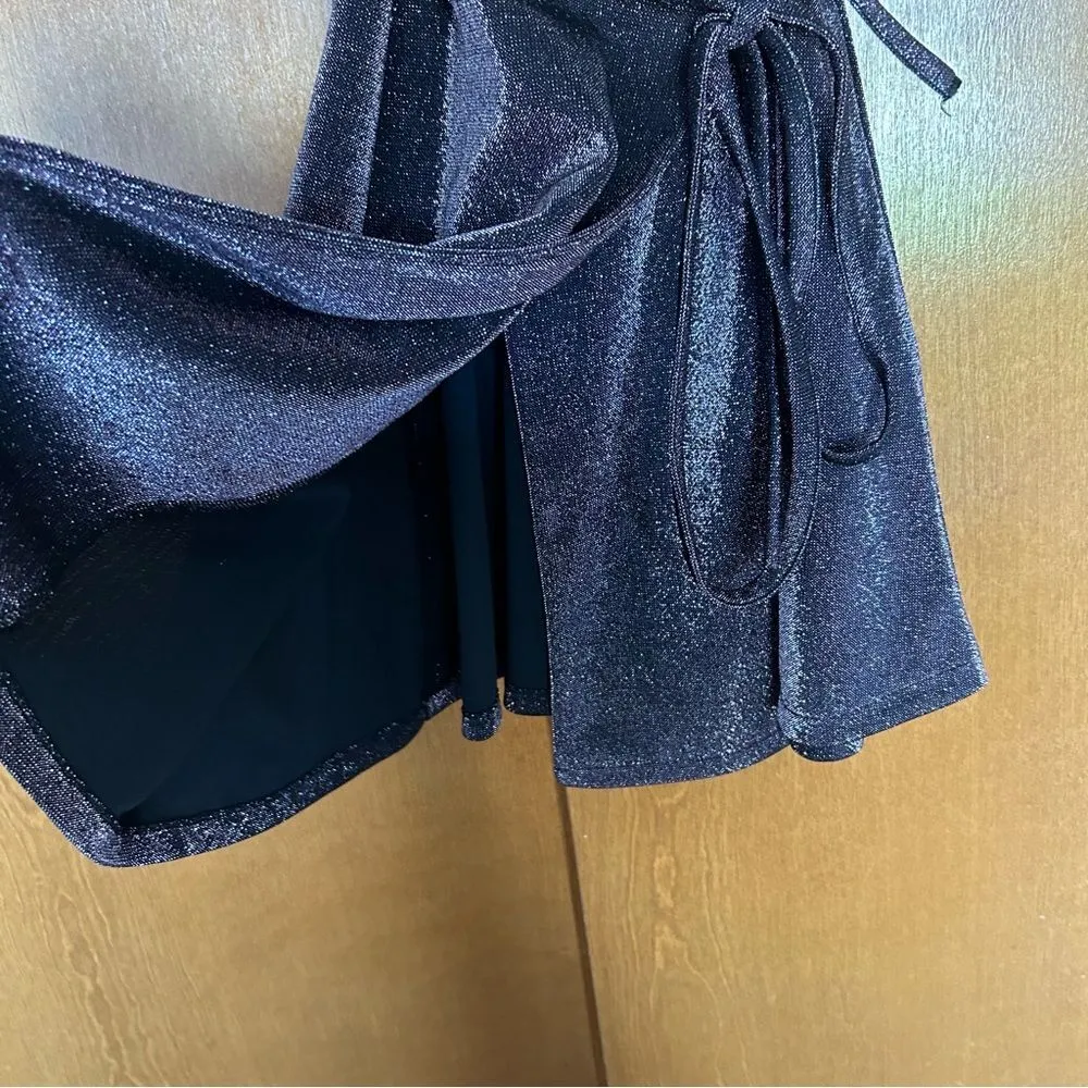 & Other Stories Metallic Blazer Wrap Mini Dress Purple Size 4 New - Image 8