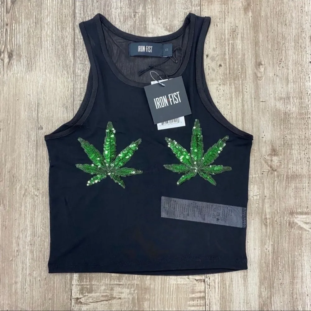 IRON Fist Mary Jane Crop Mesh Top - Image 3