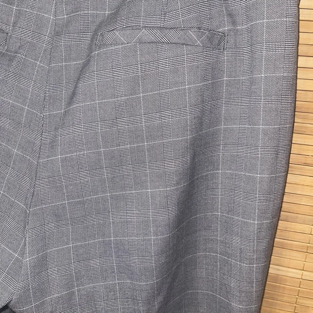 Van Heusen gray white plaid slacks trousers dress pants stretch woman’s sz 10 - Image 10