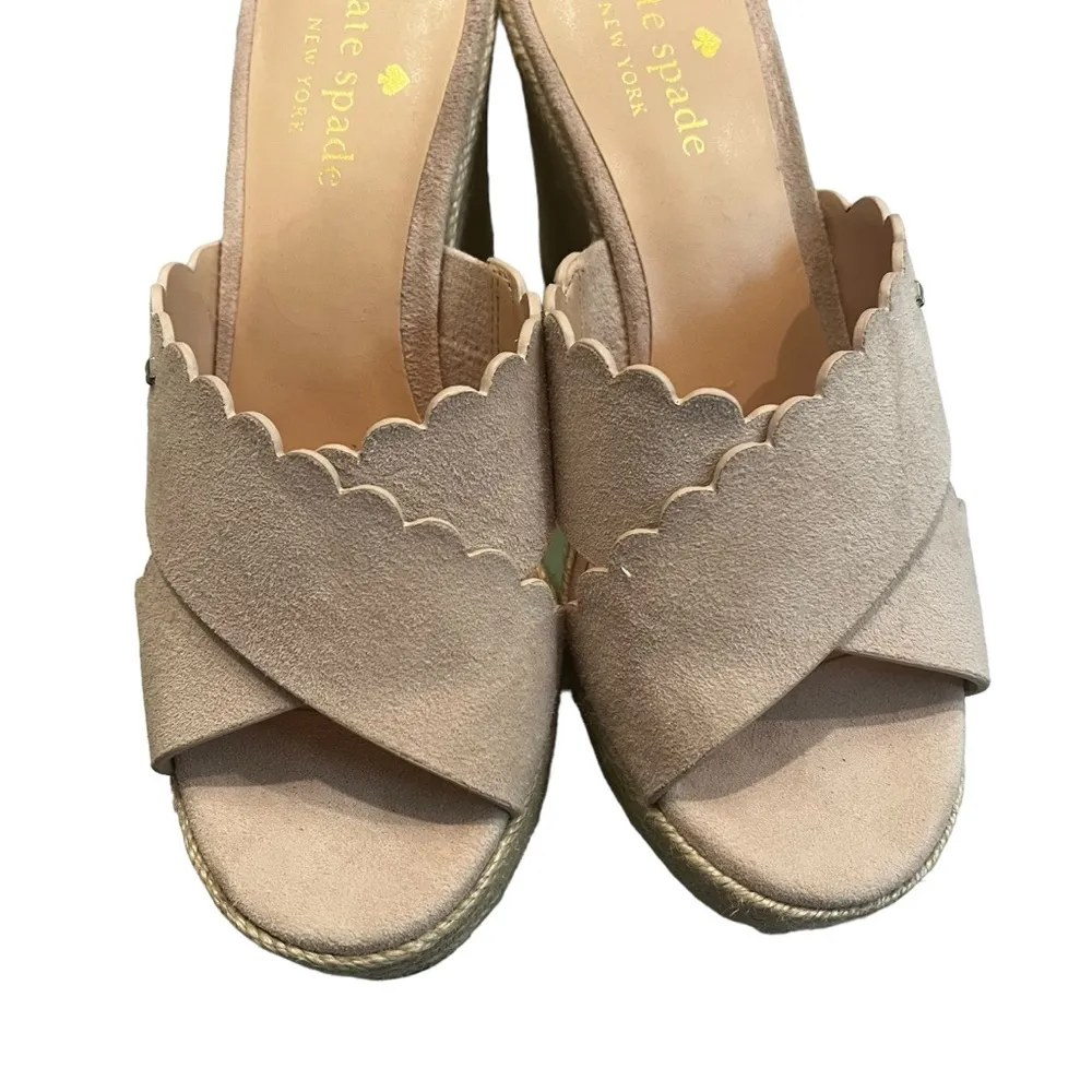 NWOT, Kate Spade Tegan Wedge Mule Slide Sandal Espadrilles, Sz 6.5 - Image 8