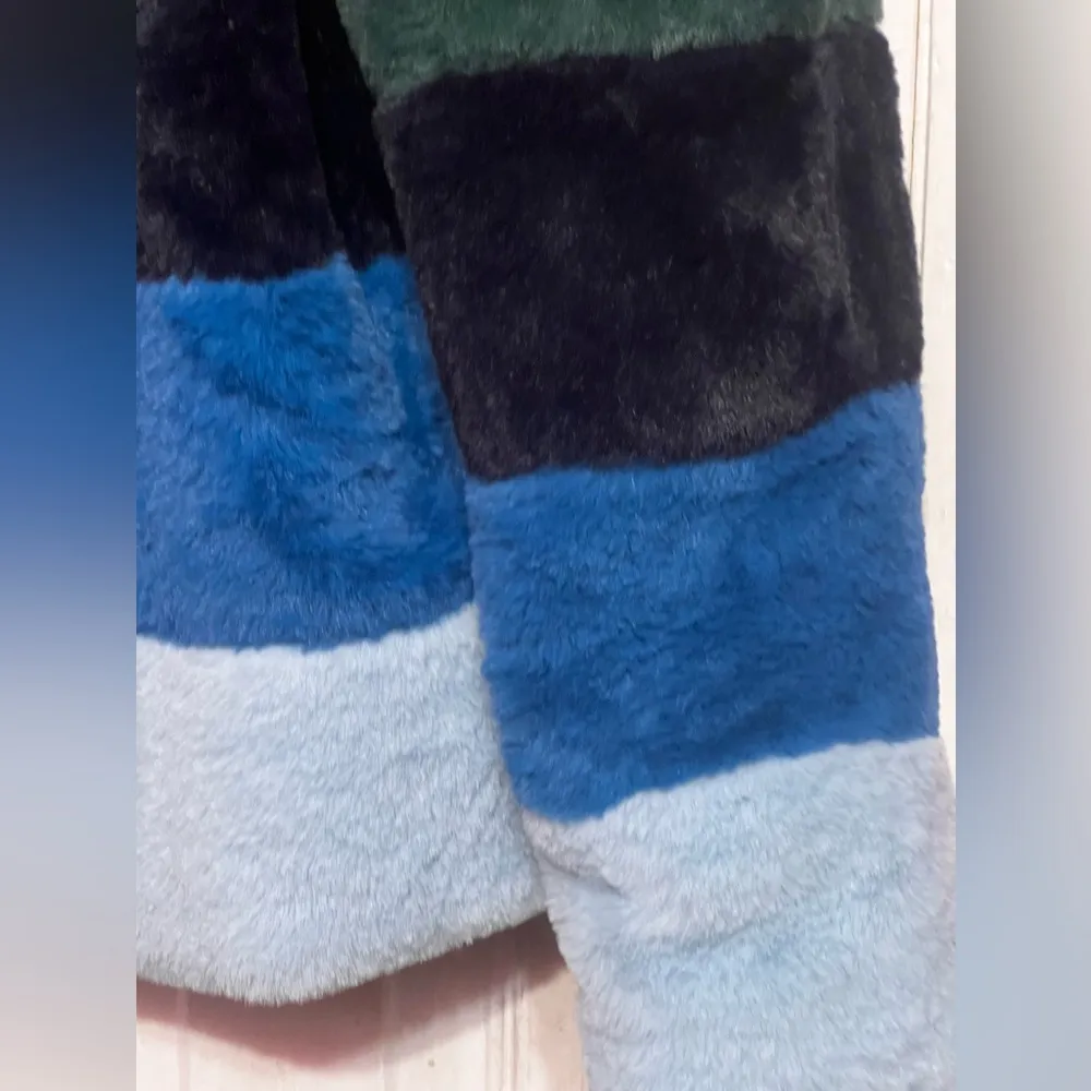 Blank Nyc Rainbow Pop Faux Fur Jacket Multi colors - Image 4