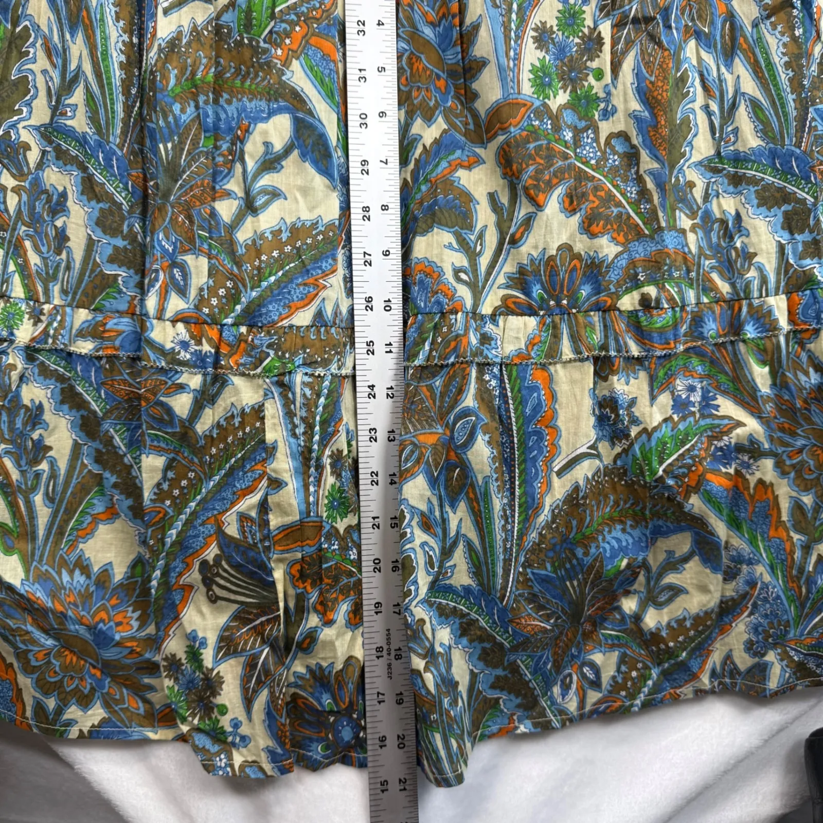 House Of Harlow 1960 Maxi Dress Floral Print Halter Neck‎ Tiered XS Blue - Image 6