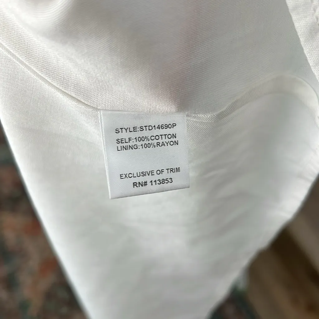 🍃 Tropical Floral Kay Halter Neck Maxi Dress Rope Green & White Size M - Image 9