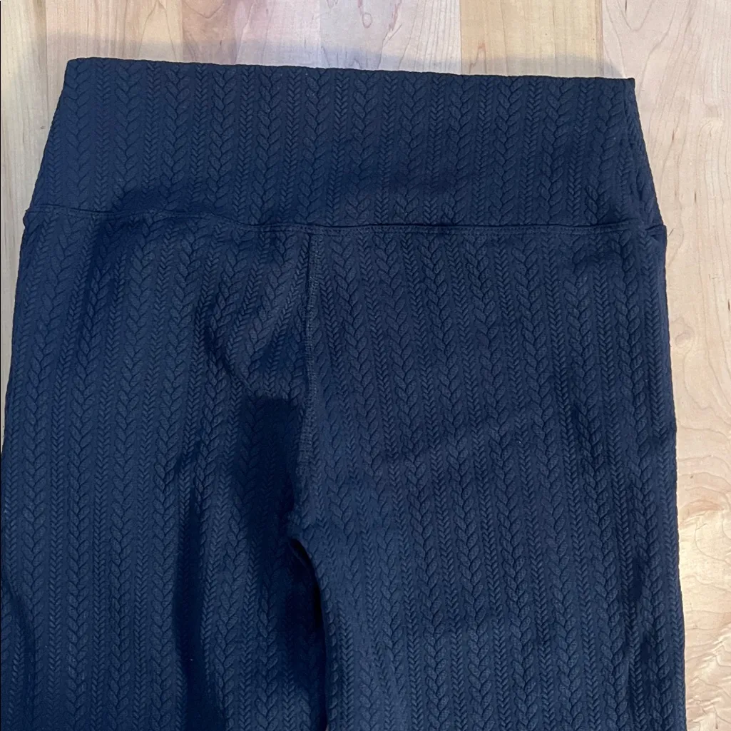 Beach Riot Women’s Braided Black Athletic Workout Leggings Size Large - Image 6