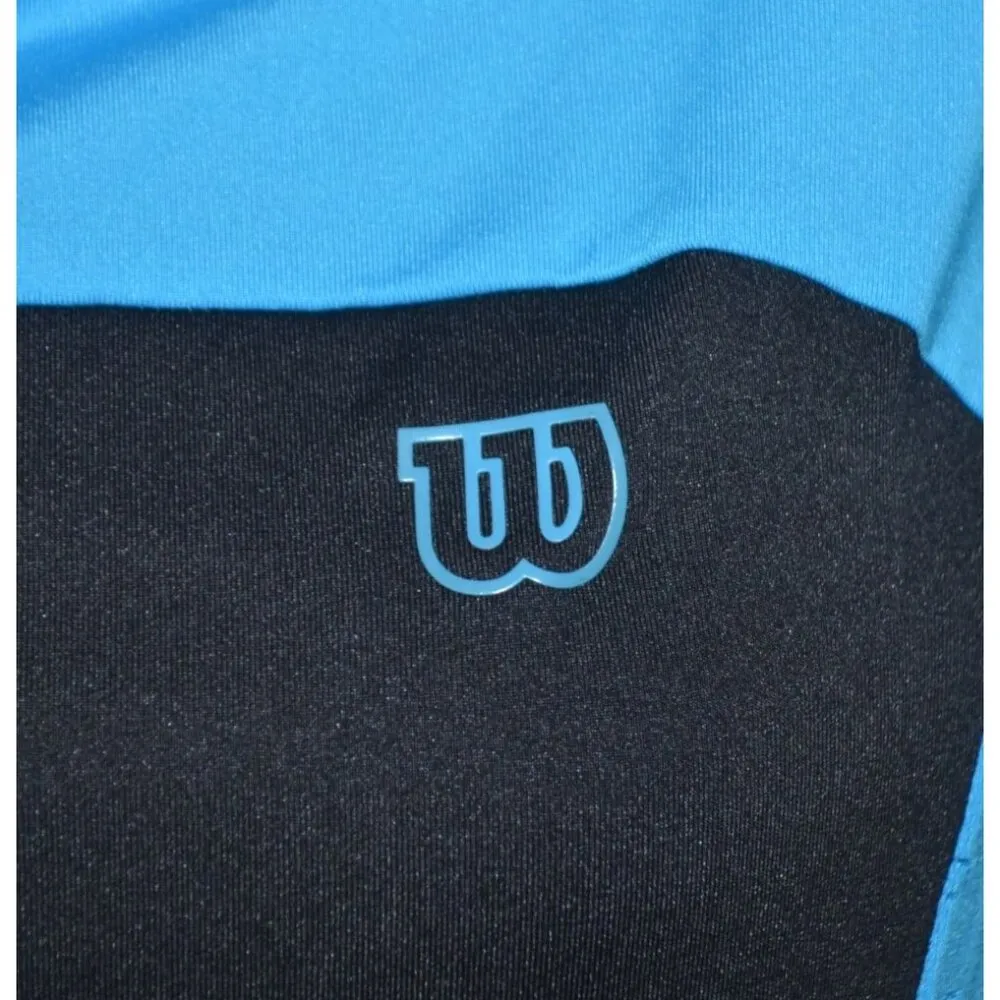 NWT Wilson Tennis Ladies Black Aqua Tennis Athletic Racerback Tank Top Size L Size L - Image 3