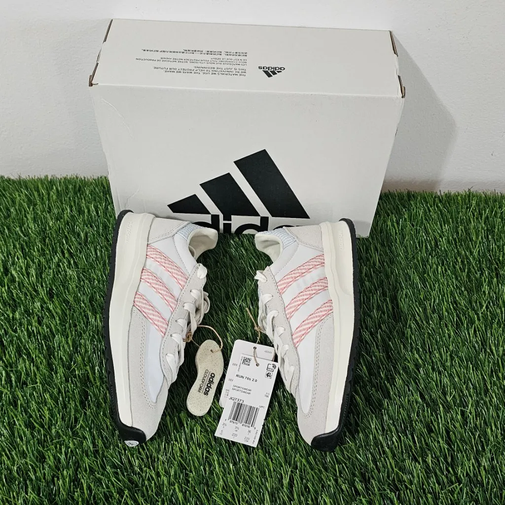 adidas RUN 70s 2.0 Shoes Women's Size 5 - Cloud White/Preloved Scarlet - JQ7373 - Image 4