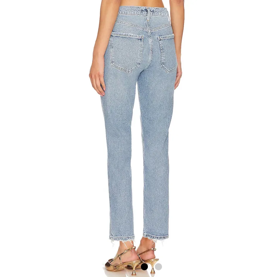 Agolde Riley High Rise Straight Crop Jeans 25 - Image 4