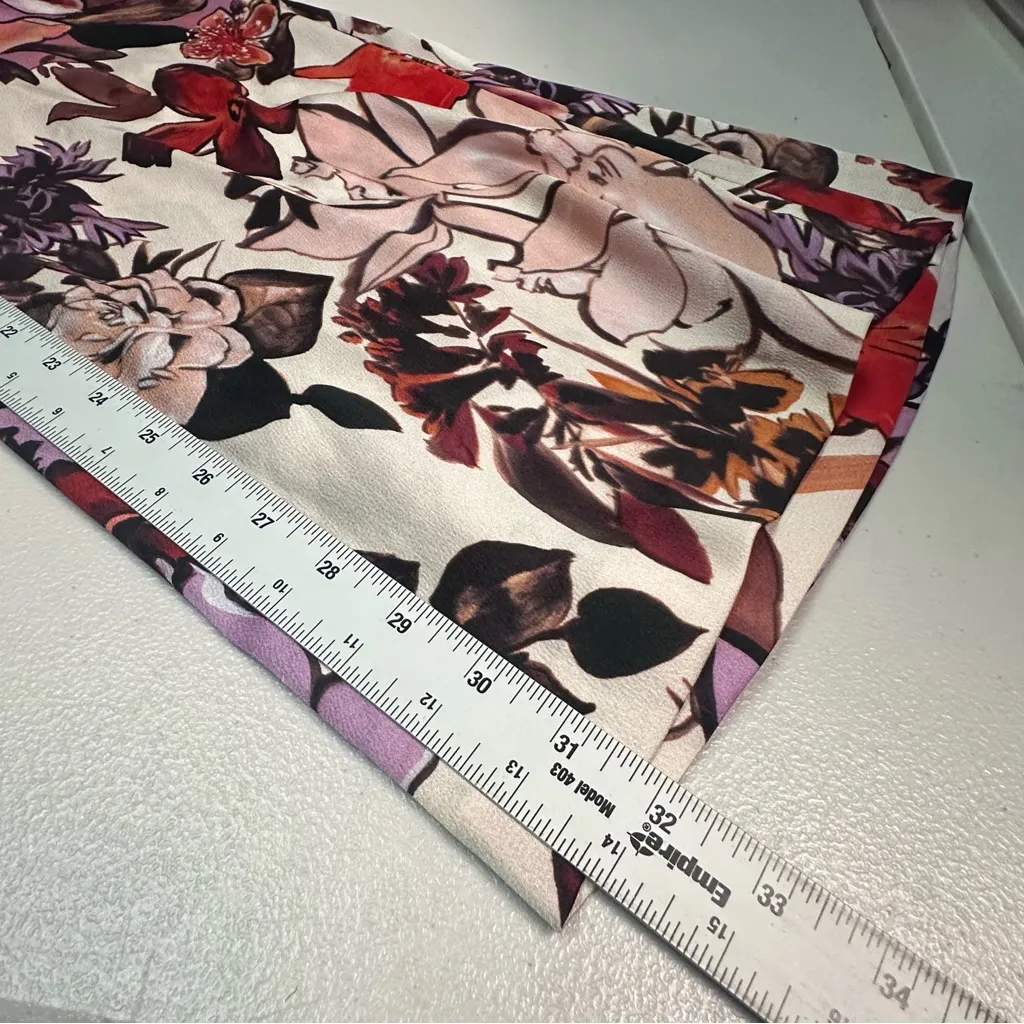 Kobi Halperin Multicolor Floral Pants Red Size 6 - Image 8