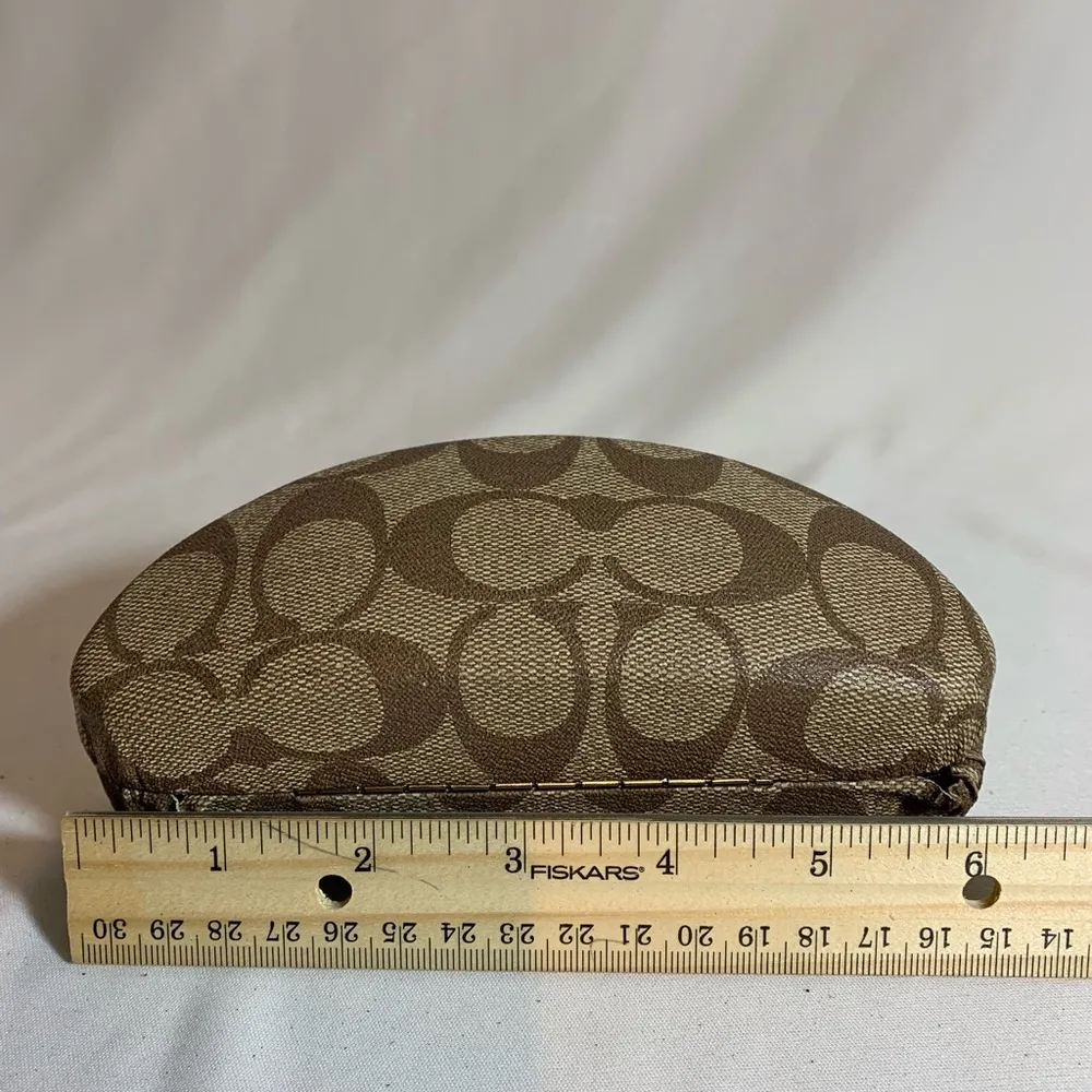 Coach Monogram Hard Clamshell Sunglass Case - Image 4