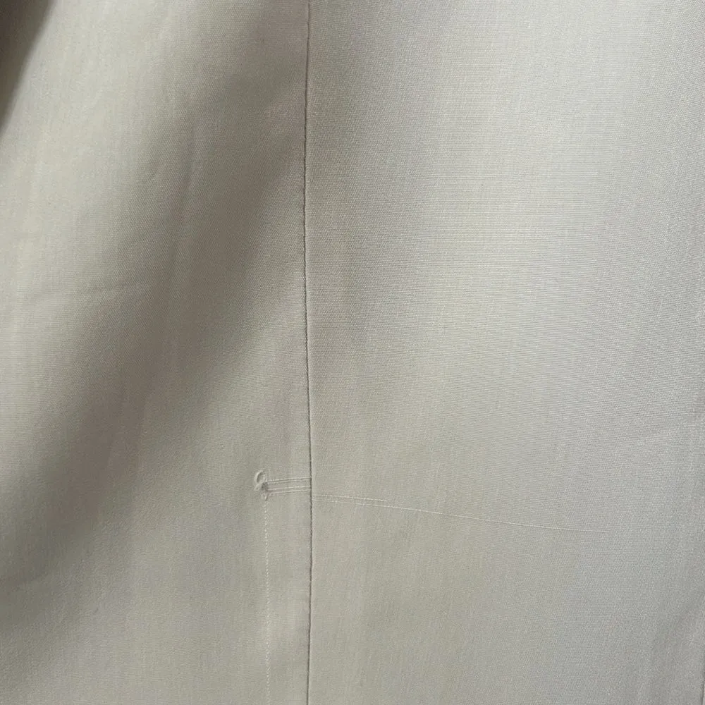 Express Cream and Black Blazer with Tuxedo Lapel and Deep V-Neckline - Image 8