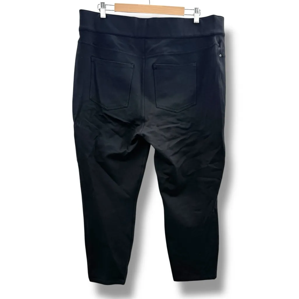 Spanx Pull On Cropped Pants Women’s Size 3X Black Stretch‎ Slim Fit - Image 4