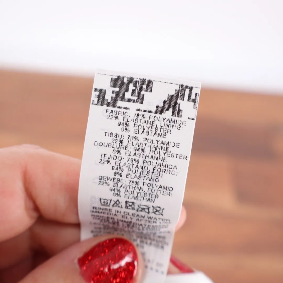 ASOS DESIGN White High Leg Knot Bikini Bottoms Swimwear Size US 6 - Image 3