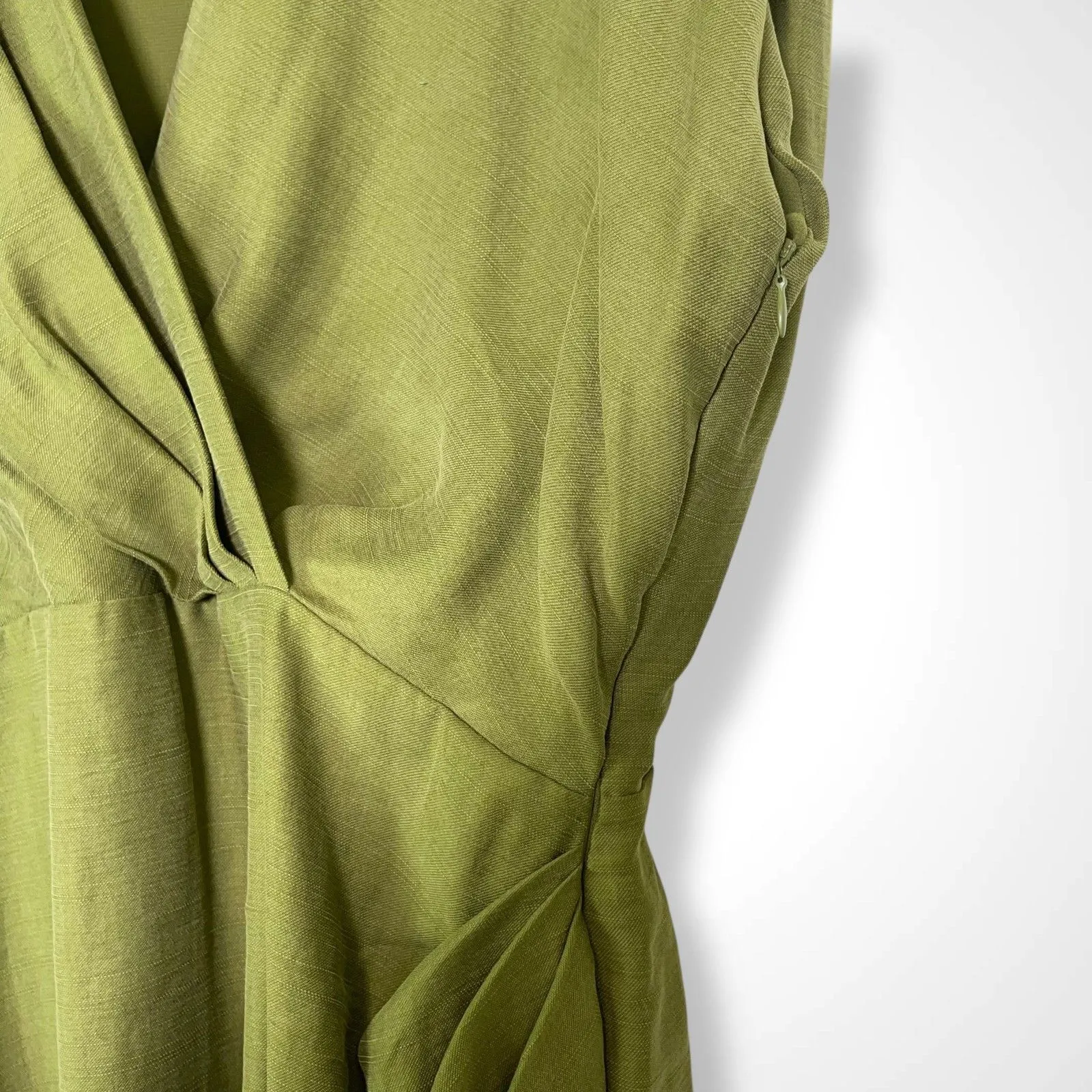 🆕 MNG | Mango Lyocell Draped Wrap Dress - Image 9